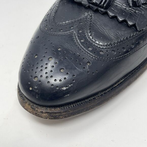 Allen Edmonds Arlington Mens 10.5 D Black Leather Wingtip Tassel Kiltie Shoes main image 9